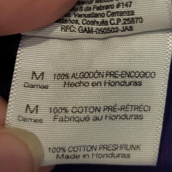 Purple & White Gnome Graphic T-Shirt - Garden/Novelty Tee | 100% Cotton - Picture 4 of 6